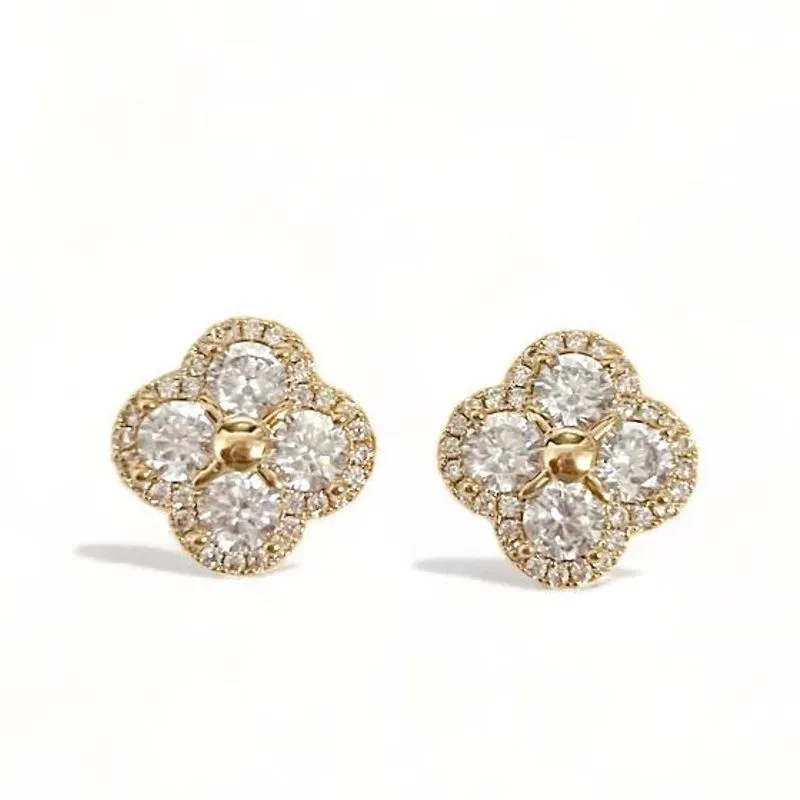 BRINCO TREVO ZIRCONIA CRISTAL