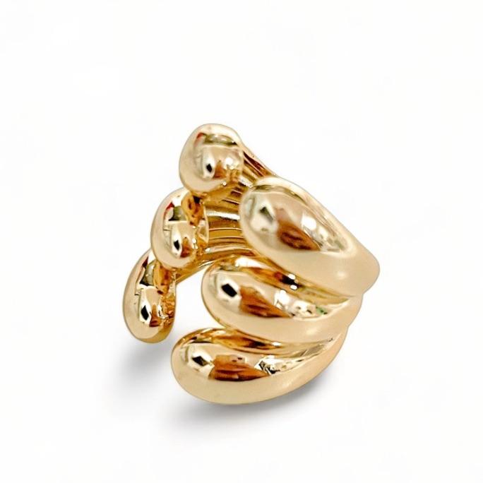 ANEL FILEIRAS GOTA ABERTO LISO 19