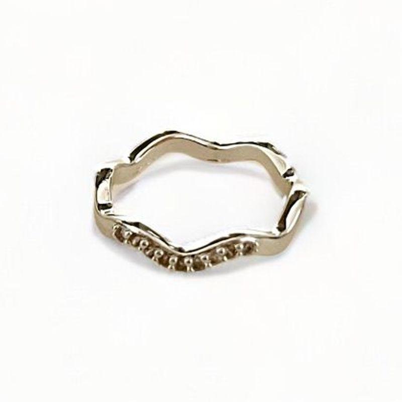 ANEL ONDAS ZIRCONIA CRISTAL 7
