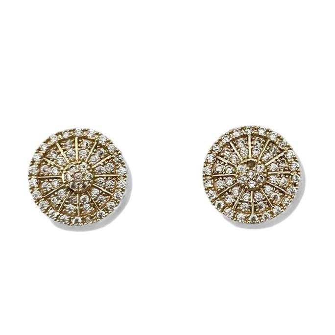 BRINCO PIZZA BAGUETE ZIRCONIA CRISTAL