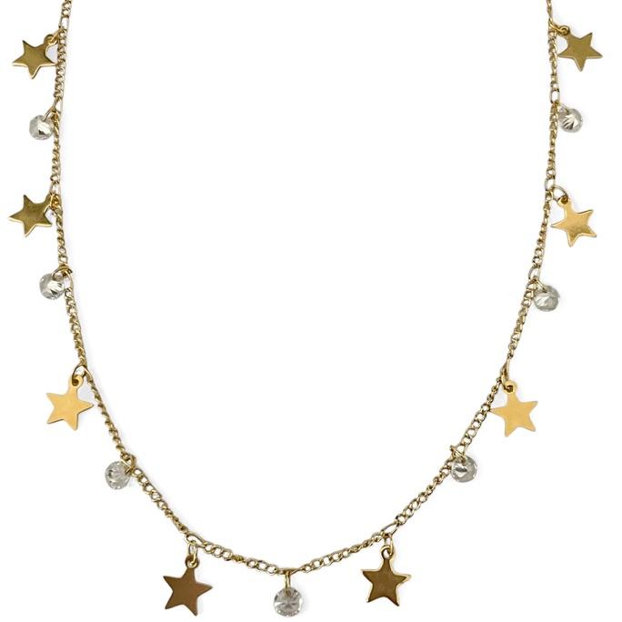 COLAR CHOKER ESTRELA LISA ZIRCONIA CRISTAL
