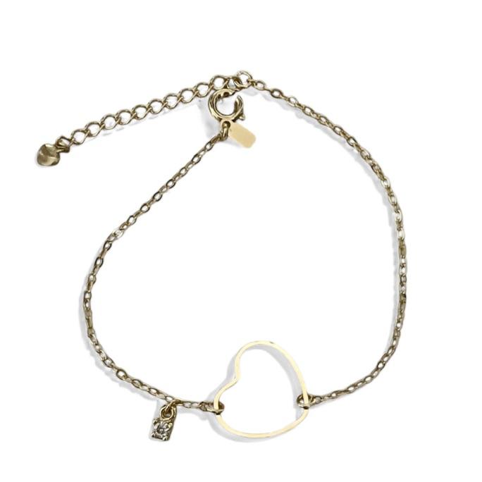 PULSEIRA CORAÇÃO VAZADO ZIRCONIA CRISTAL