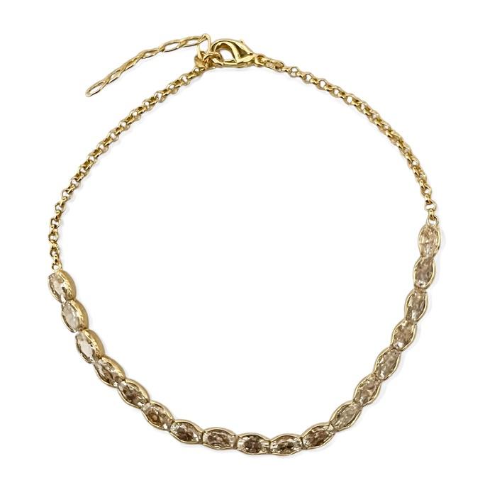 PULSEIRA ZIRCONIA OVAL CRISTAL