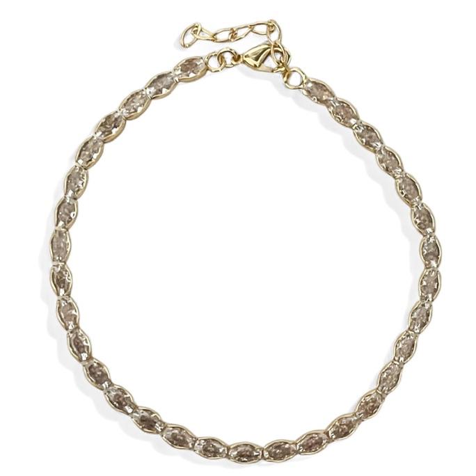 PULSEIRA ZIRCONIA OVAL CRISTAL
